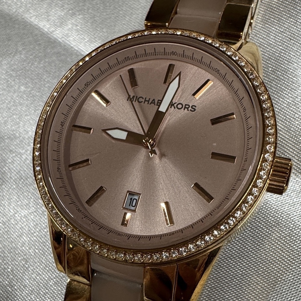 Michael Kors Rose Gold Watch EUC